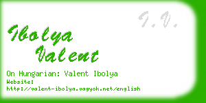 ibolya valent business card